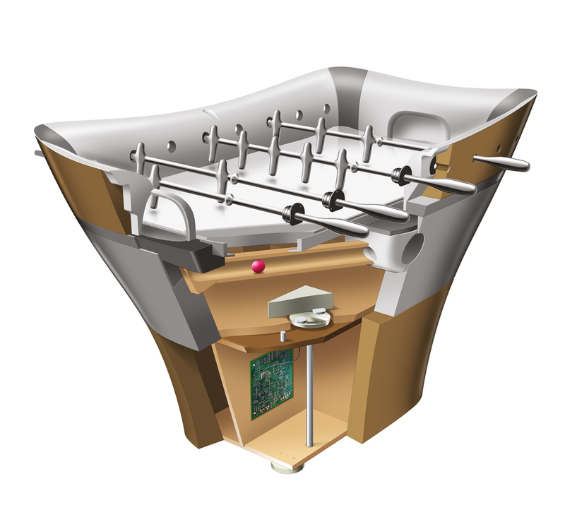 Illustration for article titled Eleven Design Makes Foosball Beautiful